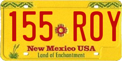 NM license plate 155ROY