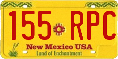 NM license plate 155RPC