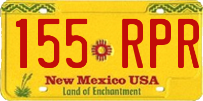 NM license plate 155RPR