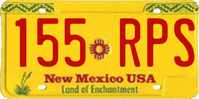 NM license plate 155RPS