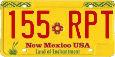 NM license plate 155RPT