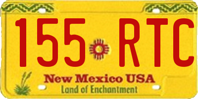 NM license plate 155RTC
