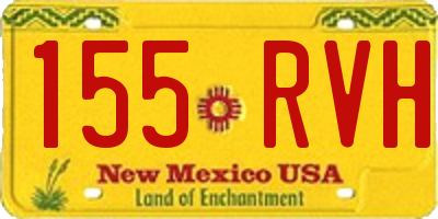 NM license plate 155RVH