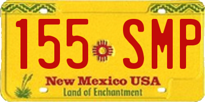 NM license plate 155SMP