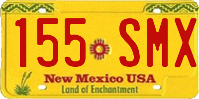NM license plate 155SMX