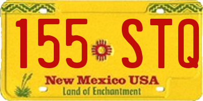 NM license plate 155STQ