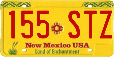 NM license plate 155STZ