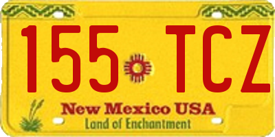 NM license plate 155TCZ
