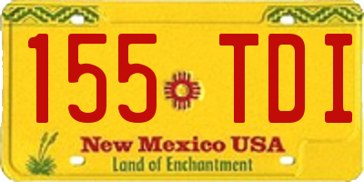 NM license plate 155TDI