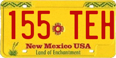 NM license plate 155TEH