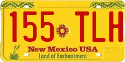 NM license plate 155TLH