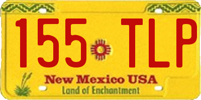 NM license plate 155TLP