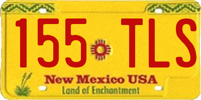 NM license plate 155TLS