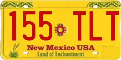 NM license plate 155TLT