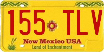 NM license plate 155TLV