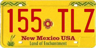 NM license plate 155TLZ