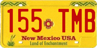 NM license plate 155TMB