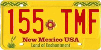NM license plate 155TMF