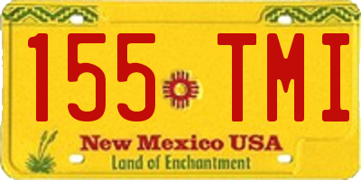 NM license plate 155TMI
