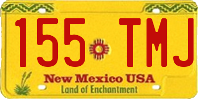 NM license plate 155TMJ