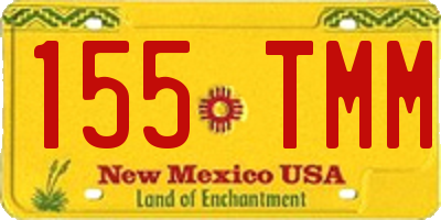 NM license plate 155TMM