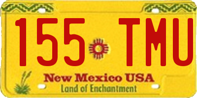 NM license plate 155TMU