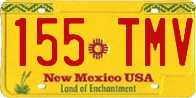 NM license plate 155TMV