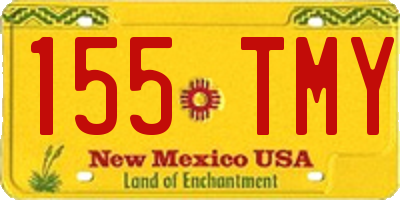 NM license plate 155TMY