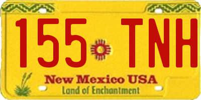 NM license plate 155TNH