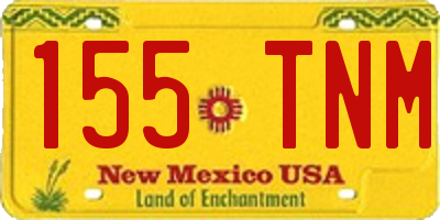 NM license plate 155TNM