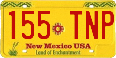 NM license plate 155TNP