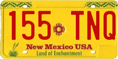 NM license plate 155TNQ
