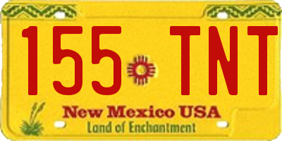 NM license plate 155TNT