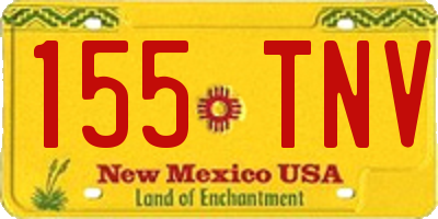 NM license plate 155TNV