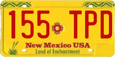 NM license plate 155TPD