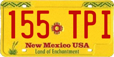 NM license plate 155TPI