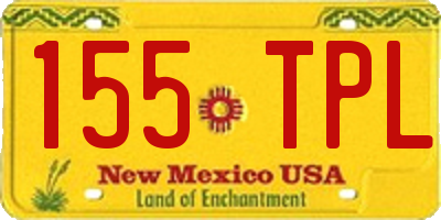 NM license plate 155TPL