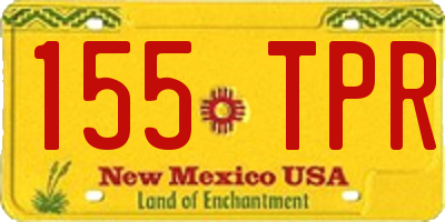NM license plate 155TPR