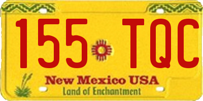 NM license plate 155TQC