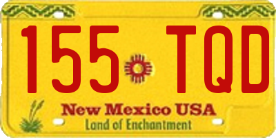 NM license plate 155TQD