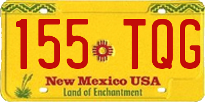 NM license plate 155TQG