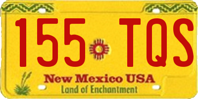 NM license plate 155TQS