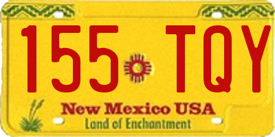 NM license plate 155TQY