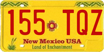 NM license plate 155TQZ