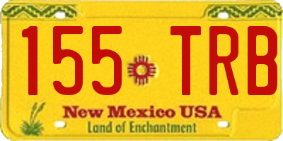 NM license plate 155TRB