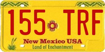 NM license plate 155TRF