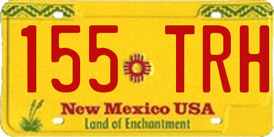 NM license plate 155TRH