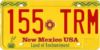 NM license plate 155TRM