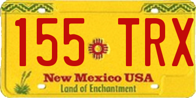 NM license plate 155TRX