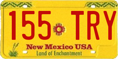 NM license plate 155TRY